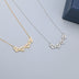 925 Sterling Silver Necklace Female One Two Wearing Love Clavicle Chain - Minihomy