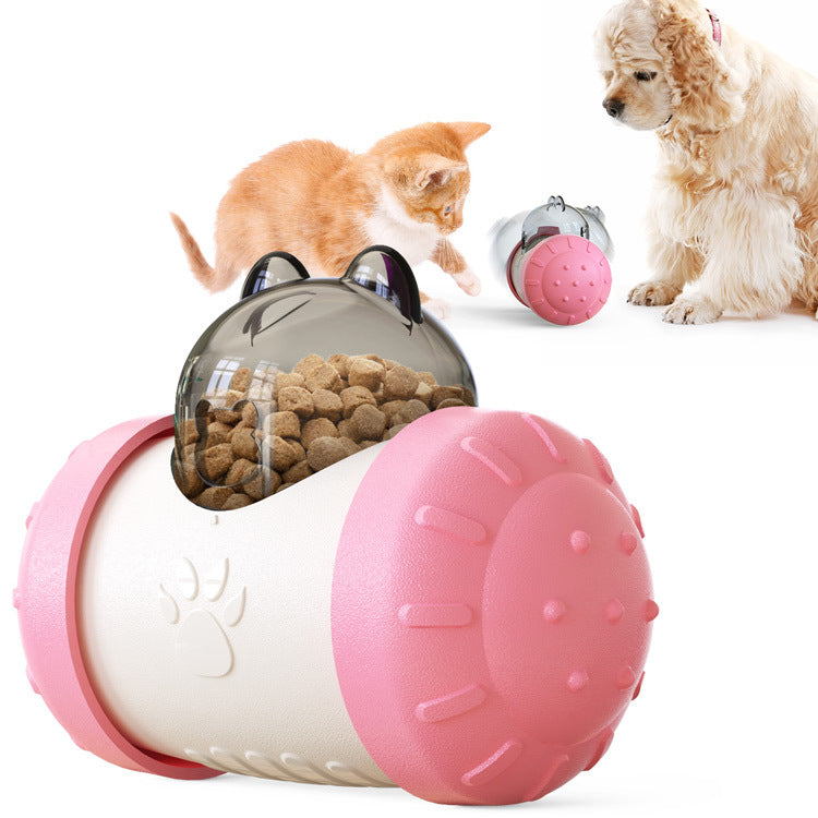 Pets Toys Dog Cat Leaking Food Ball Educational Interactive Toys Swing Bear Slow Food Ball - Minihomy