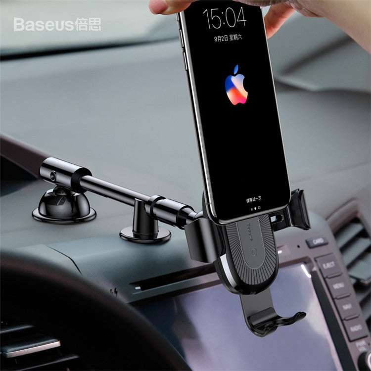 Compatible With QI Wireless Charger Gravity Car Holder - Minihomy