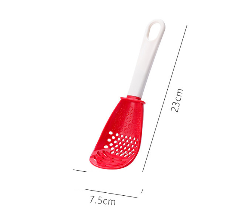 Multifunctional grinding crushing colander and draining spoon - Minihomy