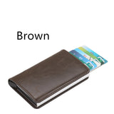 PU Automatic Card Card Holder RFID Multi-function Card Holder