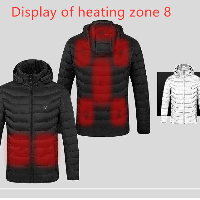 Middle-Aged Smart Heating Cotton Cardigan - Minihomy