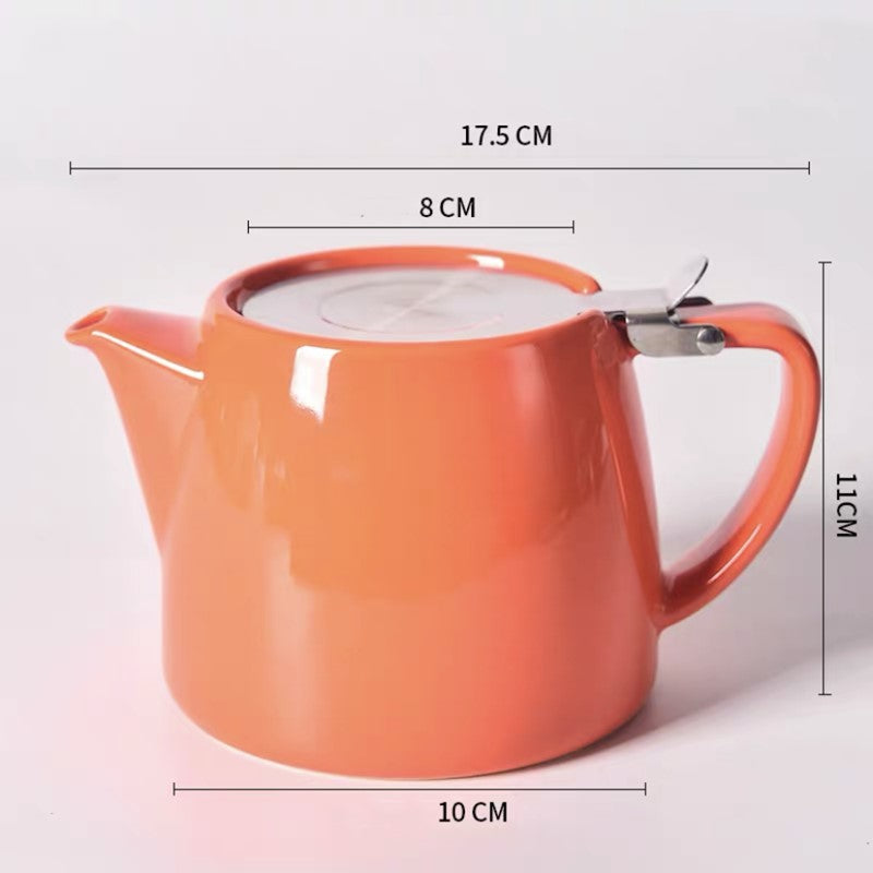 Large-capacity High-temperature-resistant Ceramic Teapot With Lid - Minihomy