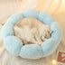 Autumn Winter Plus Velvet Thick Round Flower Cat Litter Kennel - Minihomy