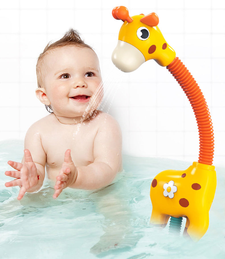 Children Bath Toy Electric Cartoon Giraffe Shower Baby Spray Bathtub Toys Educational Play Game Beach Toys - Minihomy