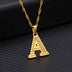 26 letters gold-plated pendant necklace - Minihomy