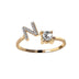 Adjustable 26 Initial Letter Ring Fashion Jewelry For Women - Minihomy