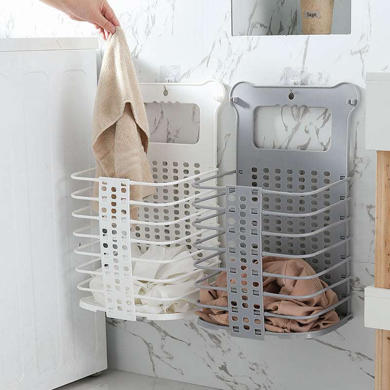 Foldable Laundry Storage Basket With Handle Dirty Cloth Toy Standing Organizer Basket - Minihomy