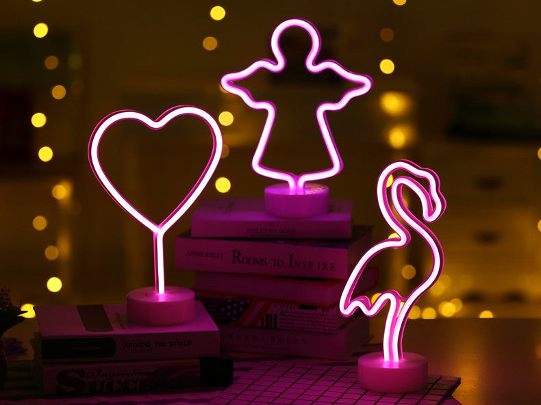 Creative Neon Signs LED modeling lamp rainbow  Light for Bedroom Decoration - Minihomy