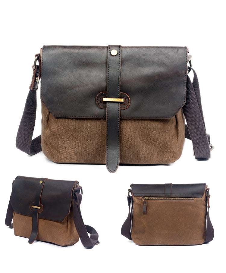 Men's canvas shoulder bag - Minihomy