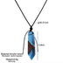 Retro item imitation natural stone leather chain pendant irregular mahogany solid wood personality pendant