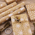 Kraft Paper Retro Christmas Tree Snowflake Gift Wrapping Paper - Minihomy