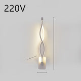 Led wall lamp nordic minimalist bedroom bedside lamp - Minihomy