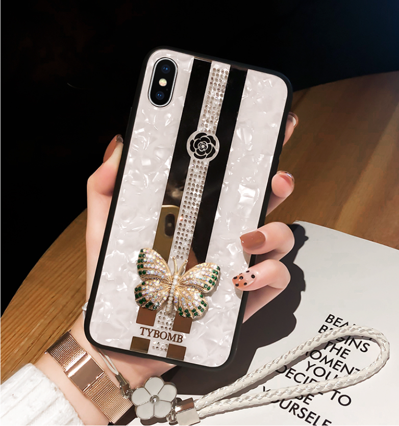 Luxury Diamond Butterfly Mirror iPhone Case - Minihomy