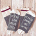 Funny Letter Printed Socks - Minihomy