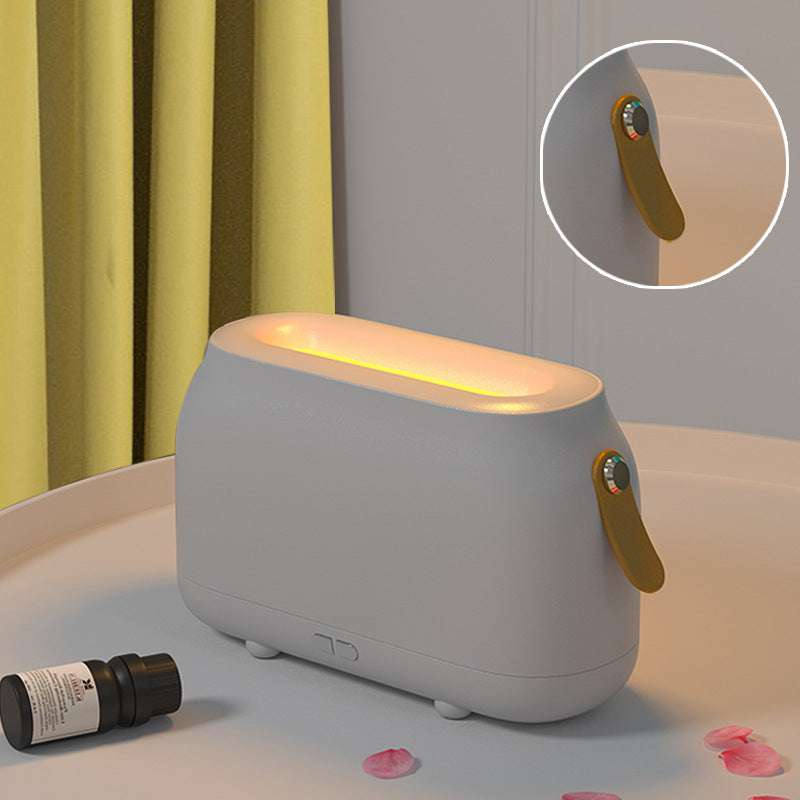 Flame Humidifier 180ml Ultrasonic Fire Aroma Diffuser Colorful Light Flame Aroma Diffuser Christmas Gift - Minihomy