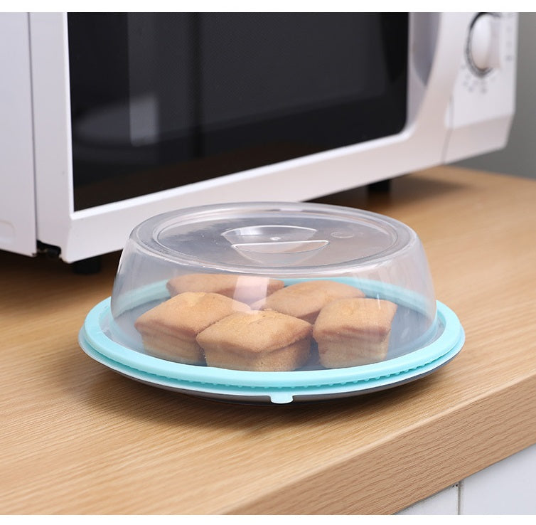 Universal Vacuum Air-tight Food Sealer Container Plate Platter Lid Cover Topper Dome, Stackable, Safe for Microwave