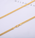 Men Necklace Gold Tone Snake Chain - Minihomy