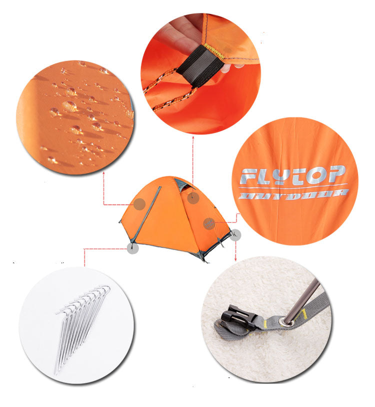 Outdoor Double Camping Rainproof Tents Outdoor Camping High Mountain Snowfield Ultra-light Camping Equipment - Minihomy