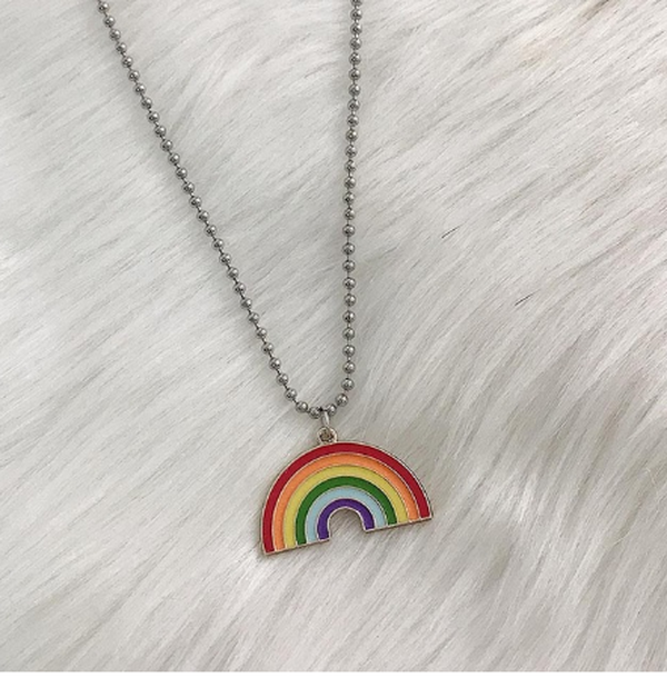 Geometry Fashion Vintage Unisex Unique Taste and Cute Rainbow Necklace - Minihomy