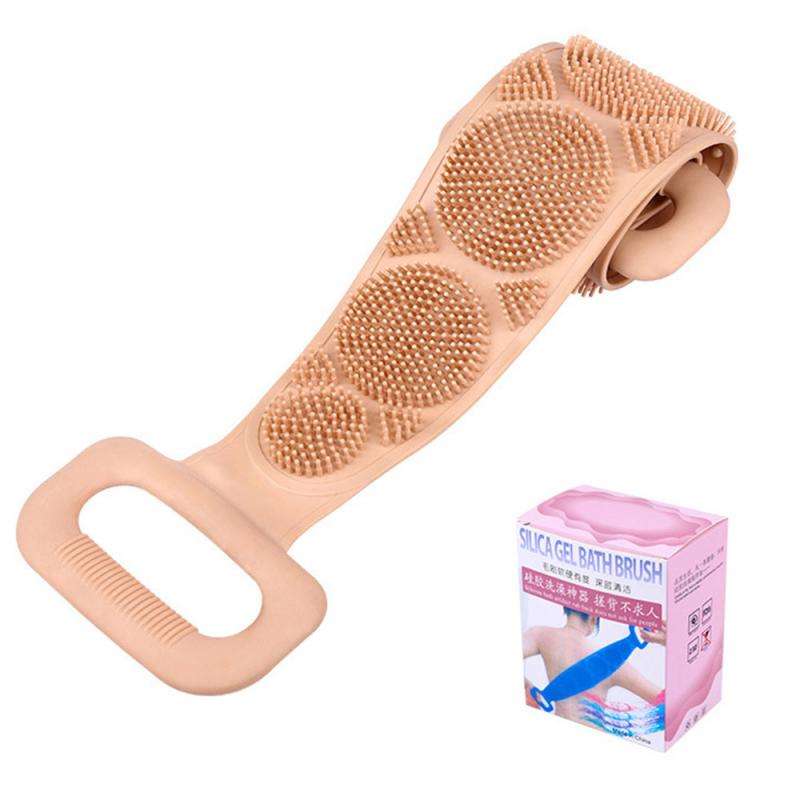 Long silicone bath towel bath rub back massage - Minihomy