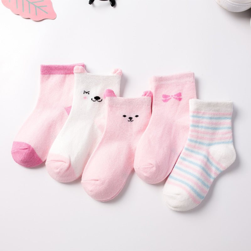 0-6 Y Kids Soft Cotton Socks Boy Girl Baby Cartoon baby socks - Minihomy