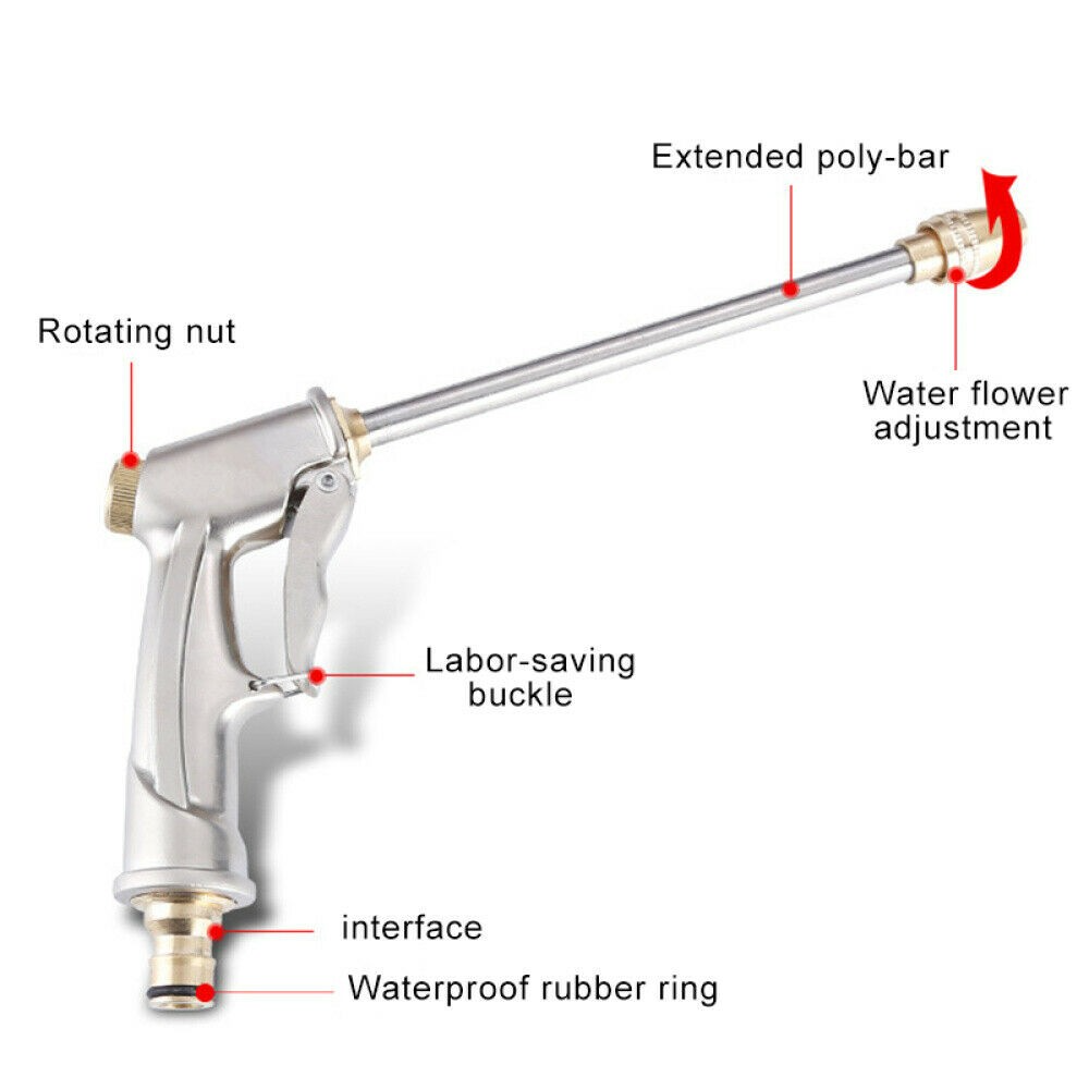 High Pressure Power Washer Water SprayG-un Nozzle Wand Attachment Garden Hose US - Minihomy