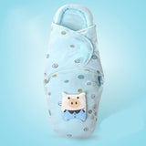 Newborn Baby Cotton Blanket Swaddle Cute Cartoon Toddler Winter Warm Sleeping Bags - Minihomy