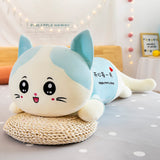 Cute Cat Plush Toy Sofa Cushion Long Throw Pillow - Minihomy