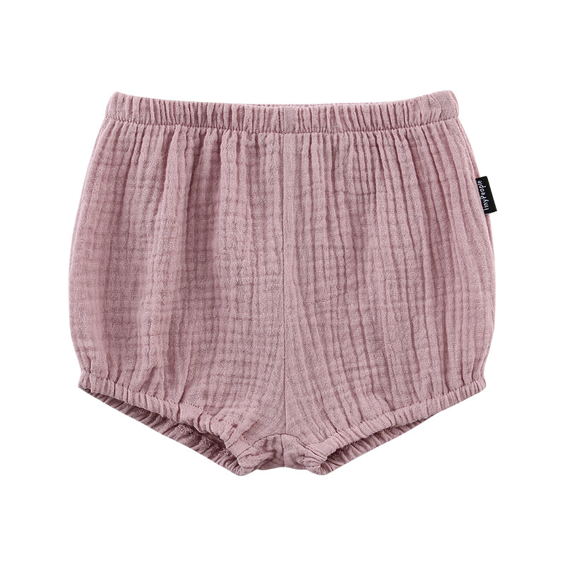 Baby Cotton Crepe Shorts Summer Breathable Light Pants Baby Bloomers - Minihomy