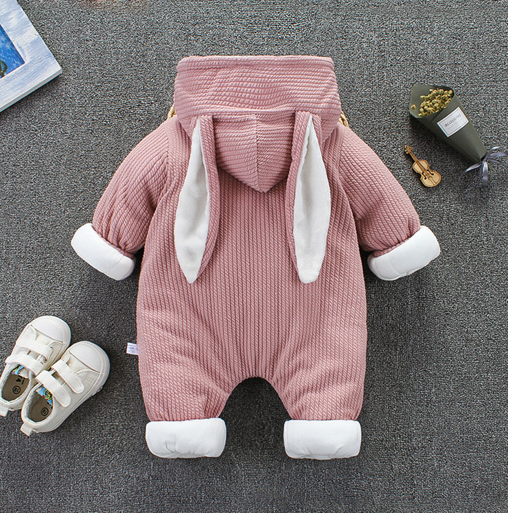 Newborn Snowsuit Boy Warm Romper Down Cotton Jackets - Minihomy