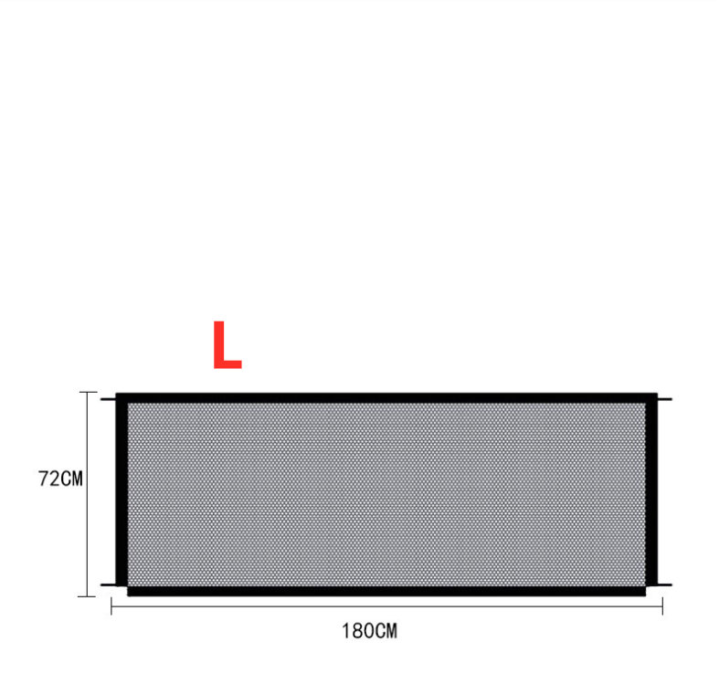 Pet Protection Fence - Nylon Foldable Dog Isolation - Minihomy