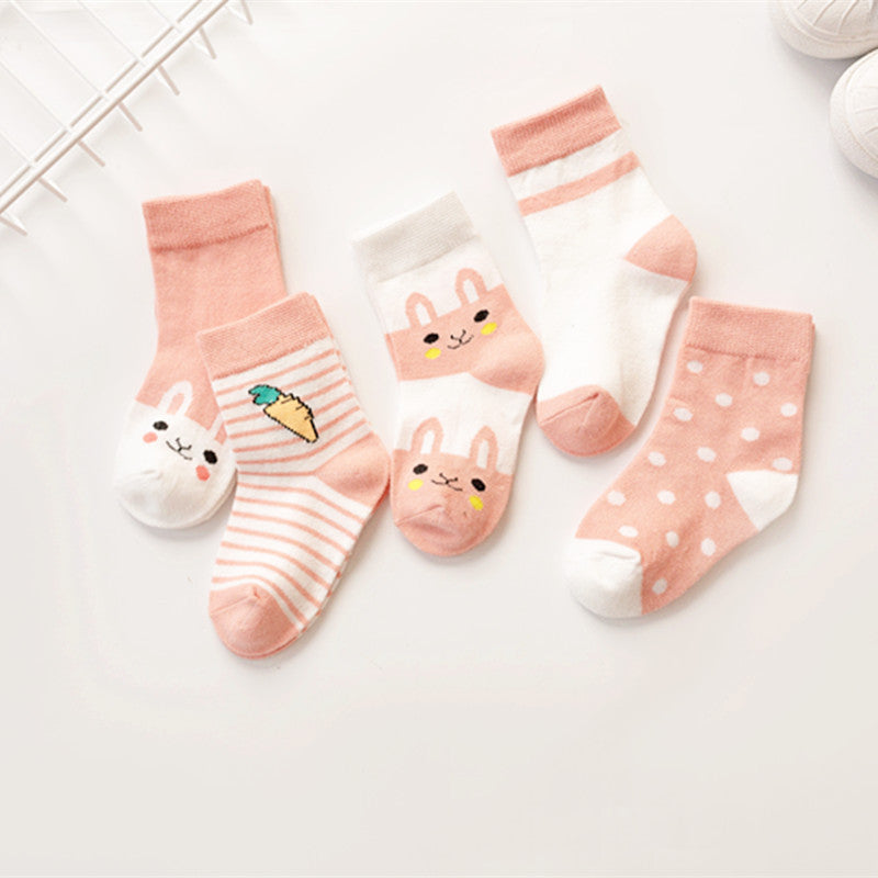 0-6 Y Kids Soft Cotton Socks Boy Girl Baby Cartoon baby socks - Minihomy