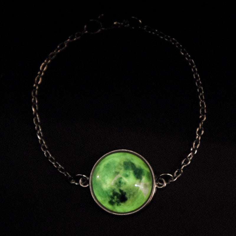 Luminous Star Series Planet Necklace Crystal Cabochon Bracelet - Minihomy