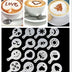 Fancy Coffee Latte Mould, Printing Mould, Spray Pattern Template - Minihomy