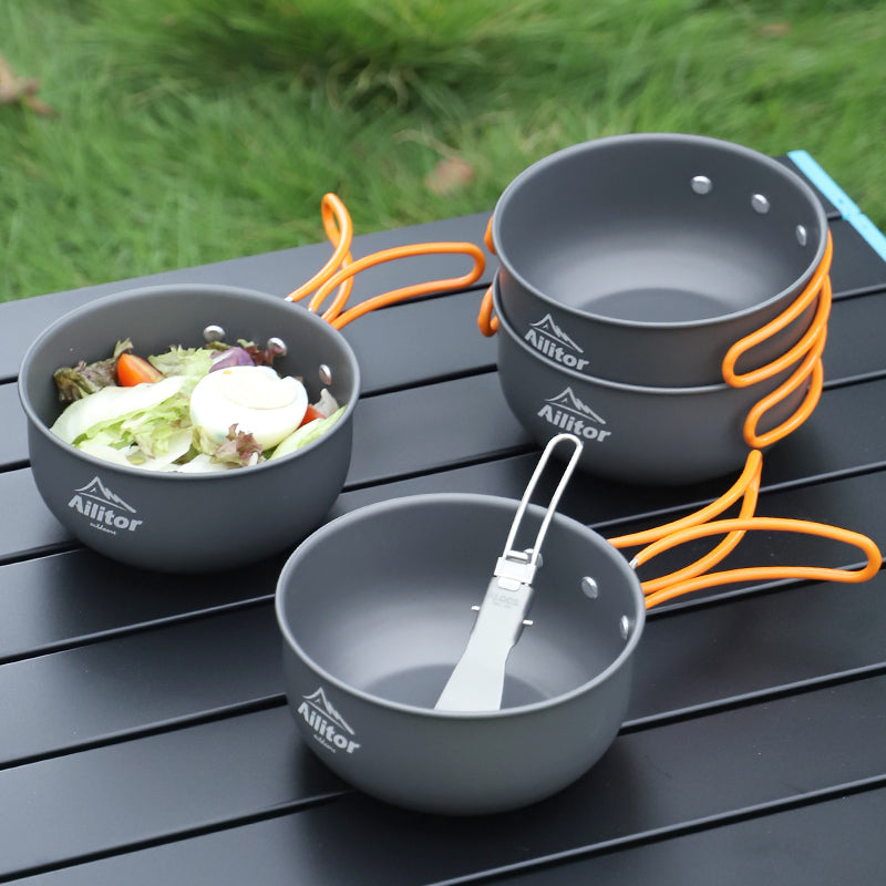 Outdoor Aluminum Alloy Folding Bowl For Camping And Portable - Minihomy