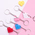 Heart Key Chain Valentines Day Gift Blocks Can Split Key Link Couples - Minihomy