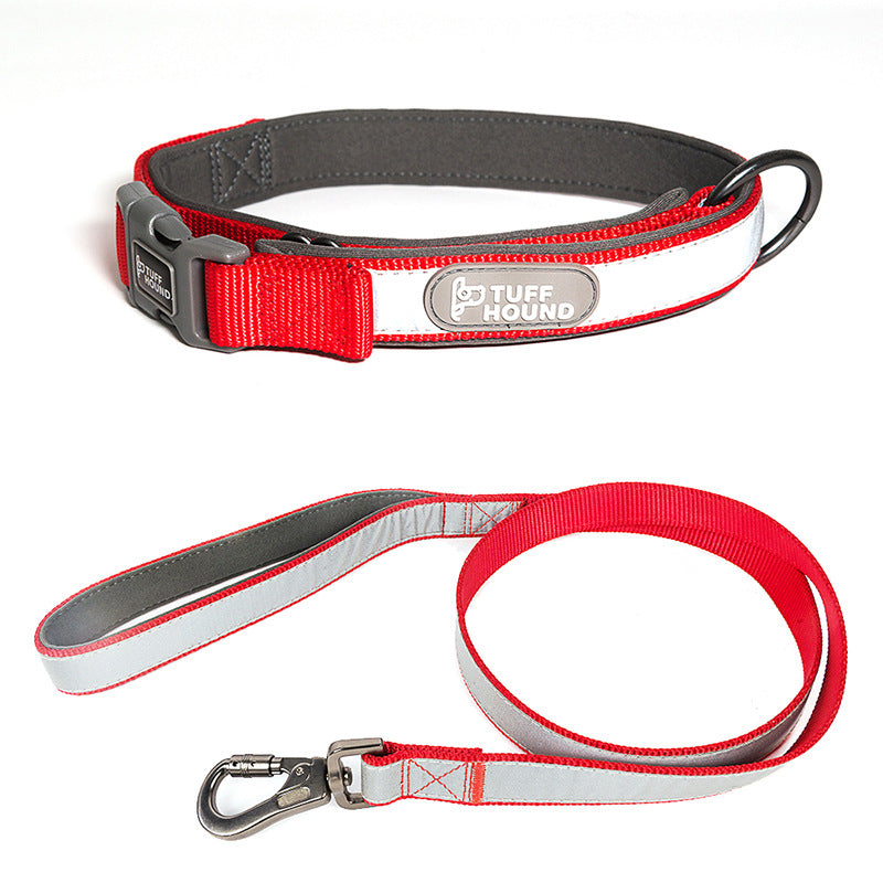 Dog Collar Pet Products Reflective Full Neck Traction Set - Minihomy