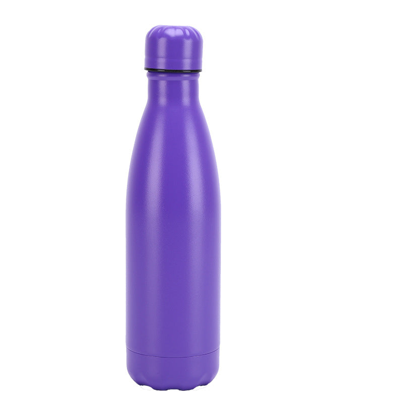 Insulated Stainless Steel Water Bottle Mug Rubber Painted Surface Vacuum Flask Coffee Cup Bottle - Minihomy