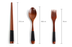 4PCS Japanese Wooden Spoon Chopsticks Tableware Set - Minihomy