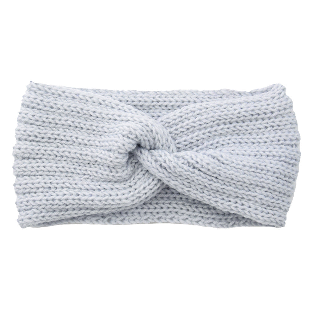 Knitted Cross Headband Ear Protection Braided Headband - Minihomy