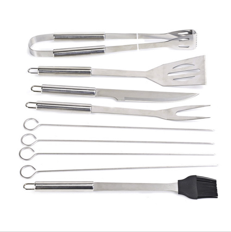 10 pieces of barbecue tools outdoor baking utensils - Minihomy