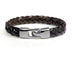 Leather alloy vintage hand-woven bracelet - Minihomy