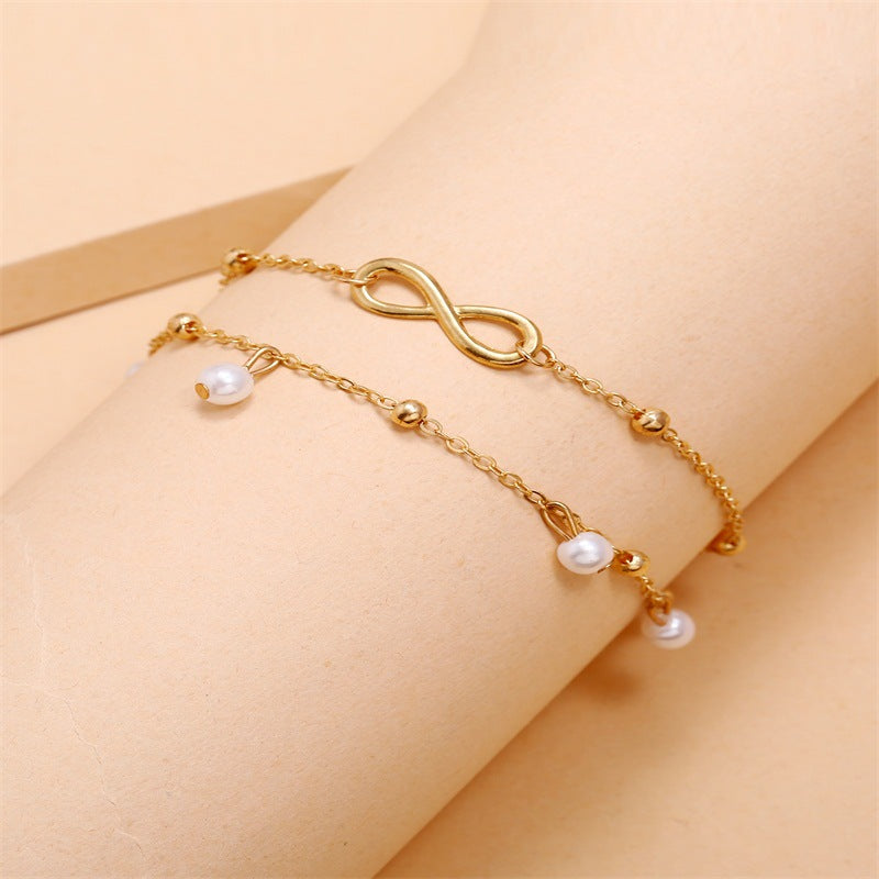 Figure 8 Double Pearl Anklet - Minihomy