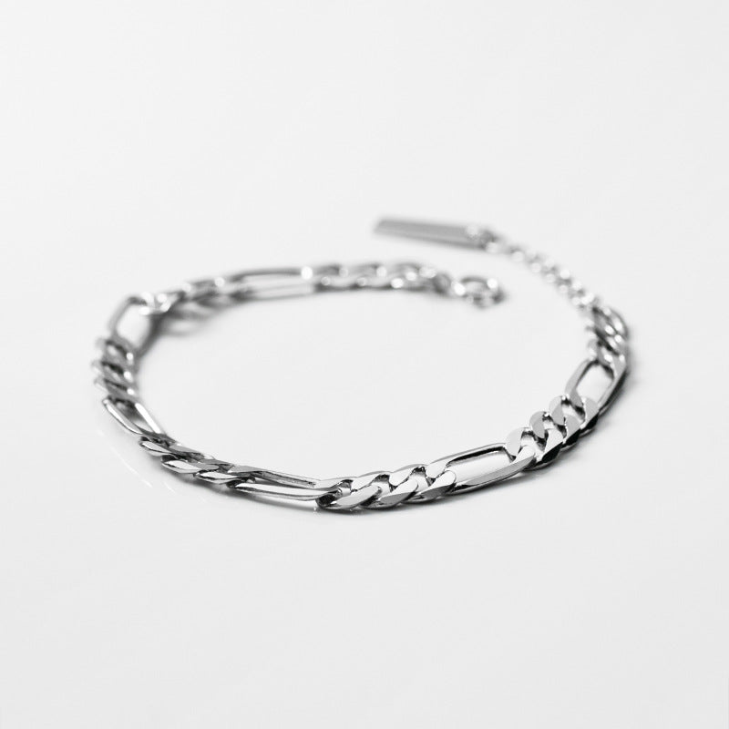 Chain link buckle s925 silver bracelet - Minihomy