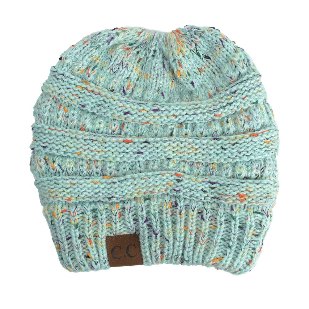 Knitted Ponytail Wool Hat for women - Minihomy