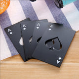 Stainless Steel Poker Card Bottle Opener