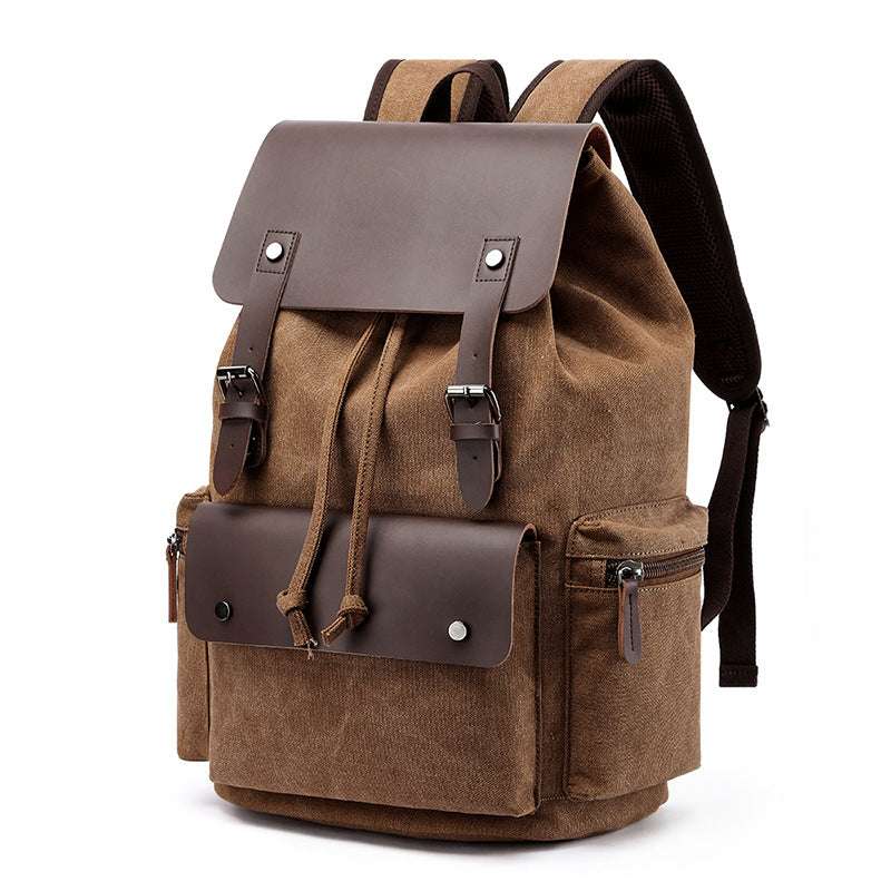 Men's Canvas Casual Backpack Laptop Bag - Minihomy