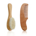 Baby Wool Brush Set Scrubbing Brush Shower Comb - Minihomy