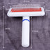 White collar  needle comb dog grooming  with protection head brush  plastic handle